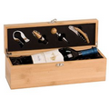 Bamboo Single Wine Box w/Tools.